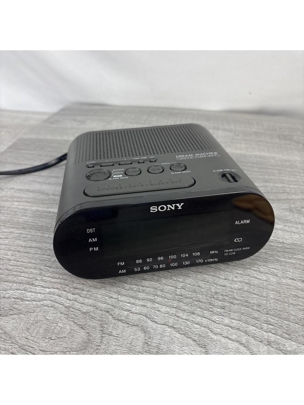 Sony ICF-C218 Dream Machine Alarm AM/FM Digital Clock Radio - Works Perfectly!!!